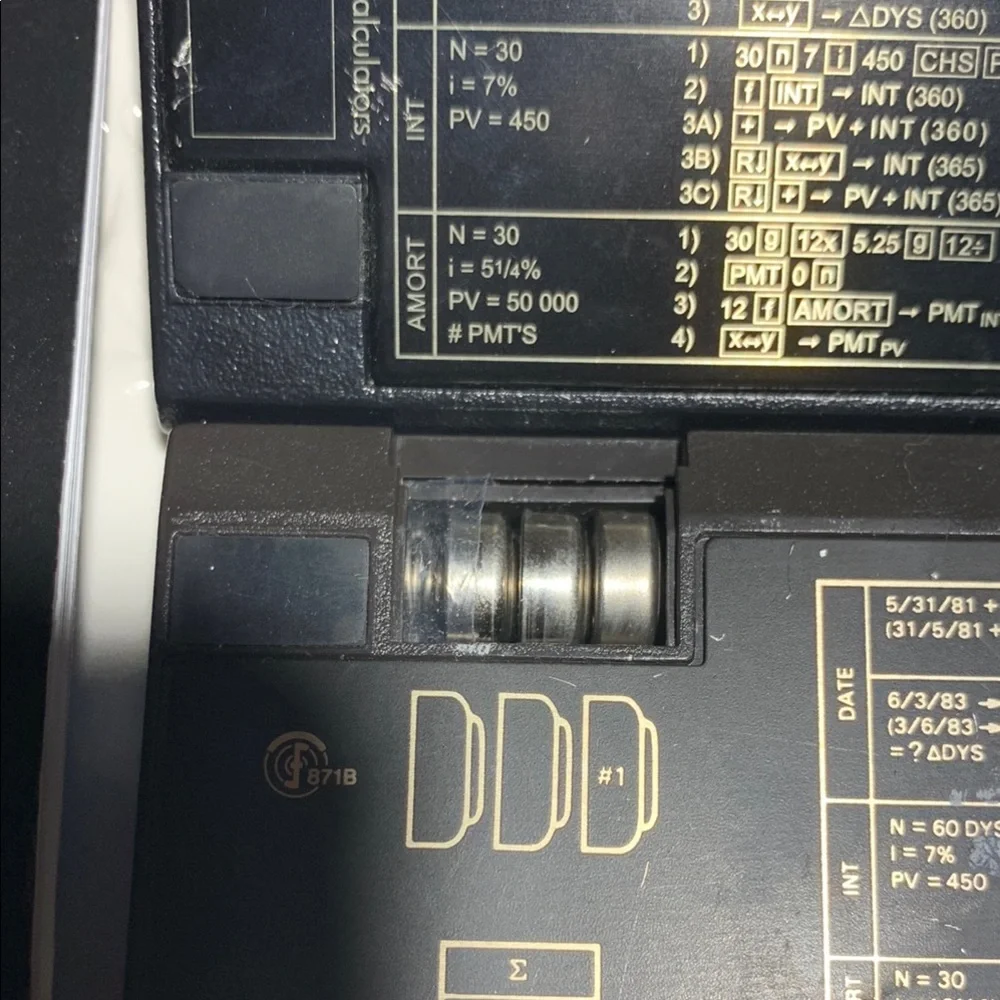 HP 12C Financial Calculator with Black and Gold Accents - Picture 8 of 10